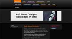 Desktop Screenshot of osteopatamalualonso.com