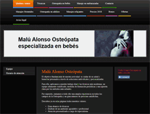 Tablet Screenshot of osteopatamalualonso.com